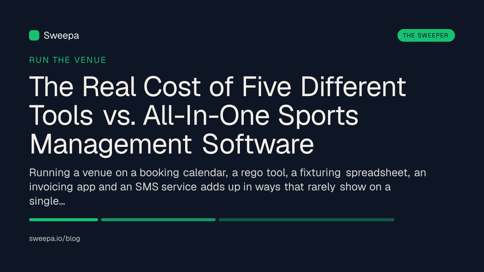 The Real Cost of Five Different Tools vs. All-In-One Sports Management Software — Sweepa blog