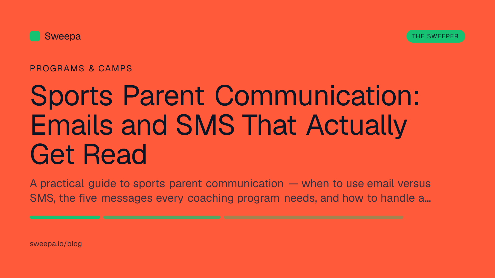 Sports Parent Communication: Emails and SMS That Actually Get Read — Sweepa blog
