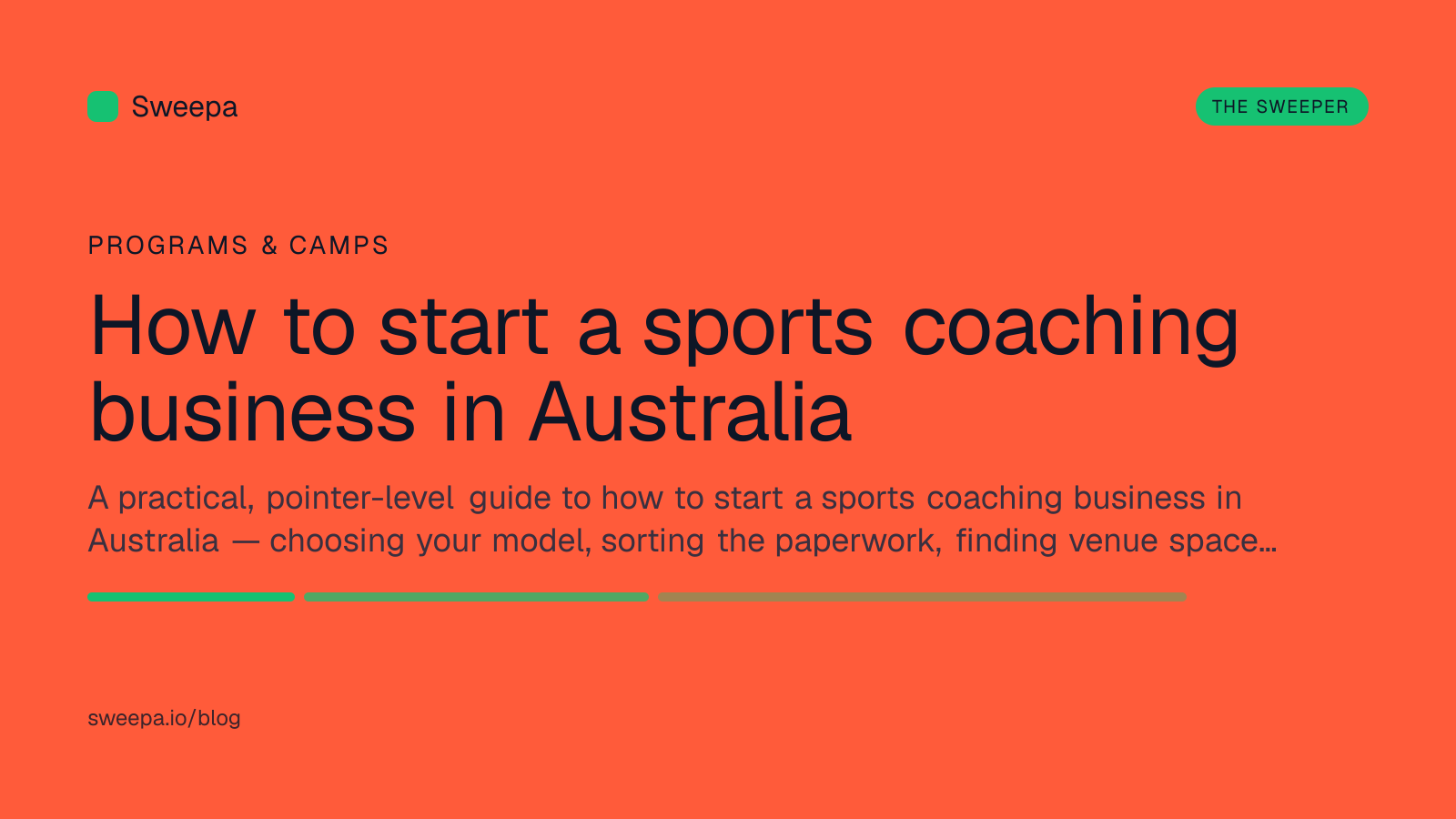 How to start a sports coaching business in Australia — Sweepa blog